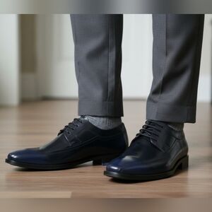 Men's Classic Navy Dress Shoes